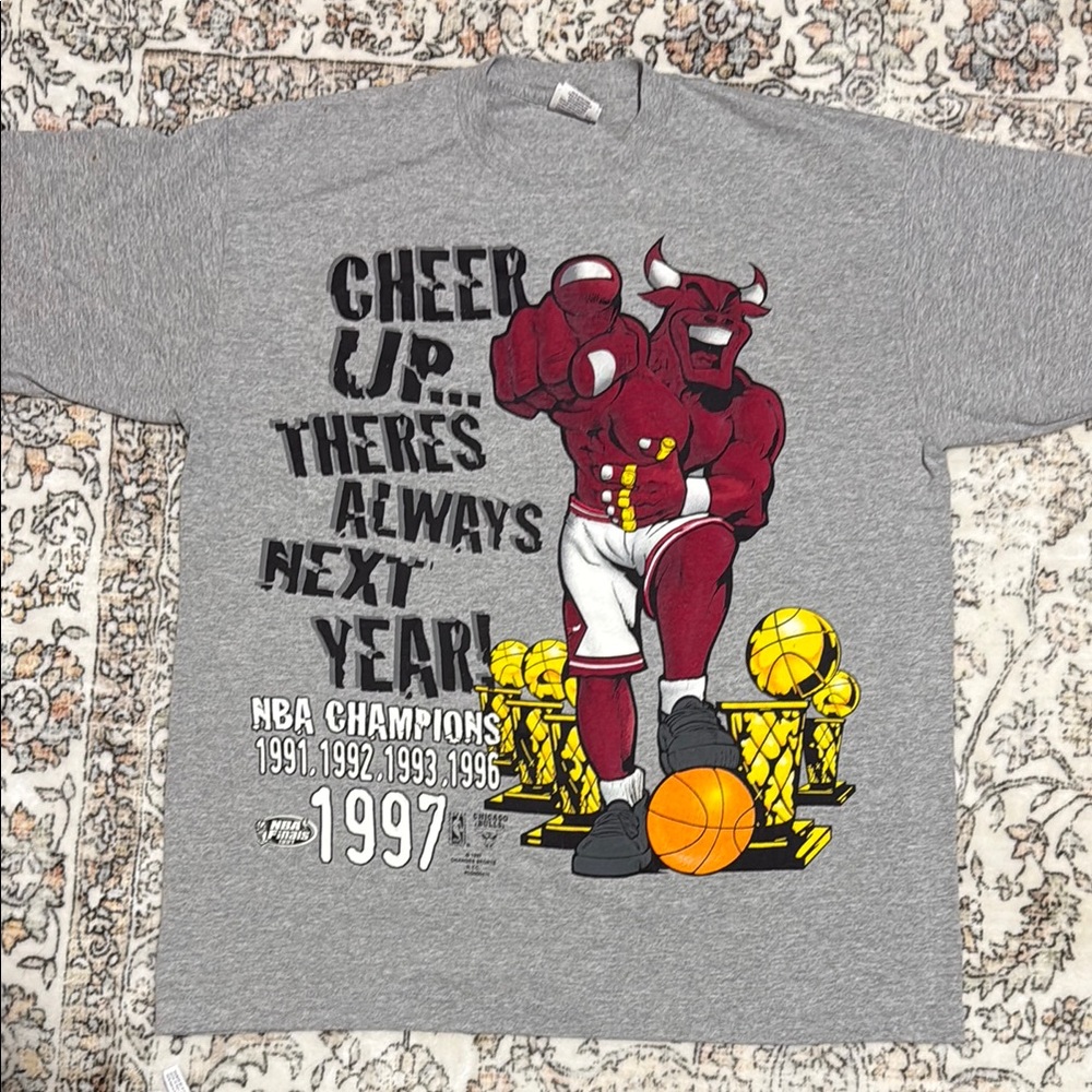 Vintage 1997 Bulls Championship Tee Shirt Sz XL
